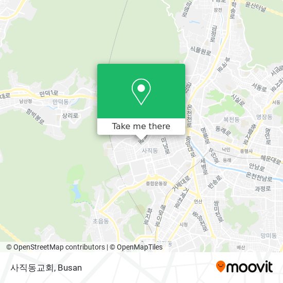 사직동교회 map