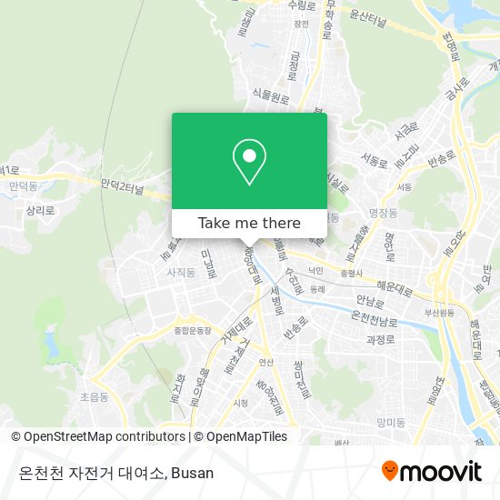 온천천 자전거 대여소 map