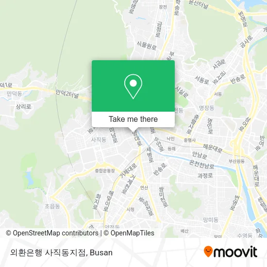 외환은행 사직동지점 map