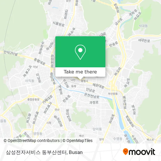 삼성전자서비스 동부산센터 map