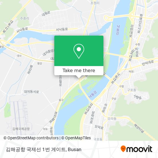 김해공항 국제선 1번 게이트 map