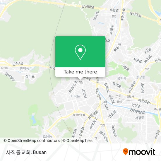 사직동교회 map