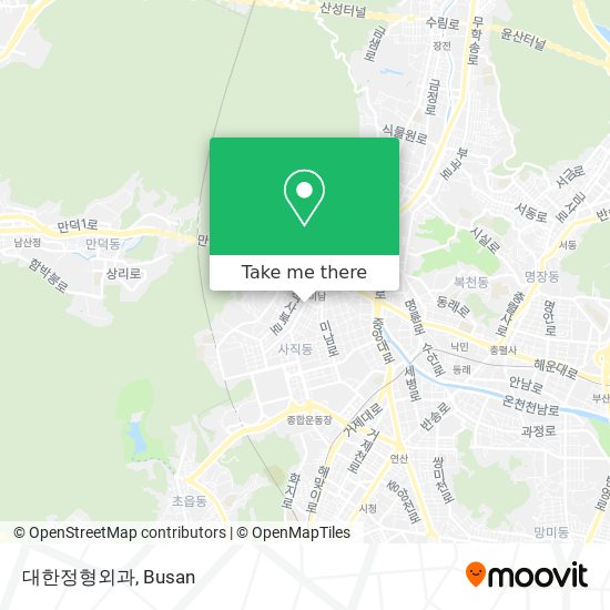 대한정형외과 map