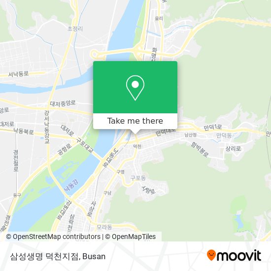 삼성생명 덕천지점 map