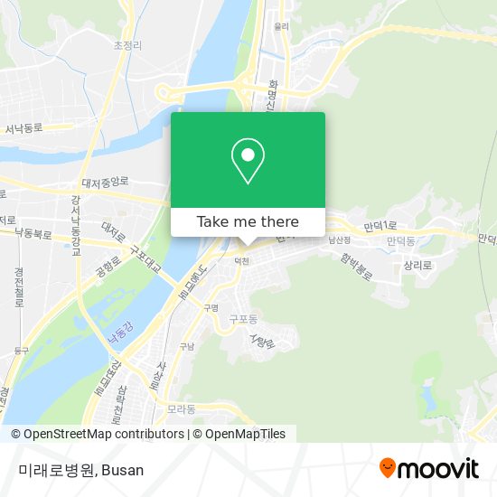 미래로병원 map