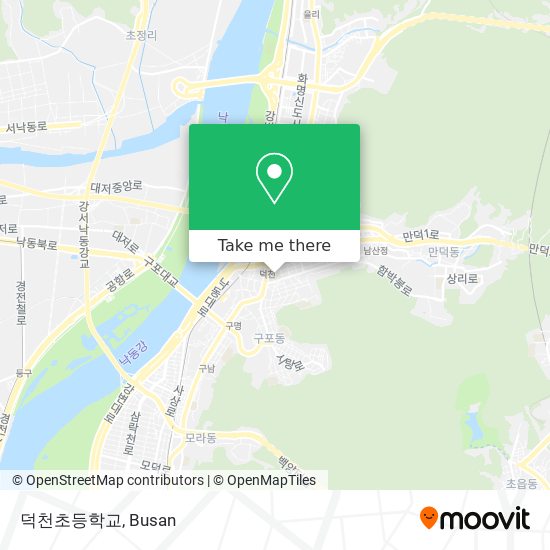 덕천초등학교 map
