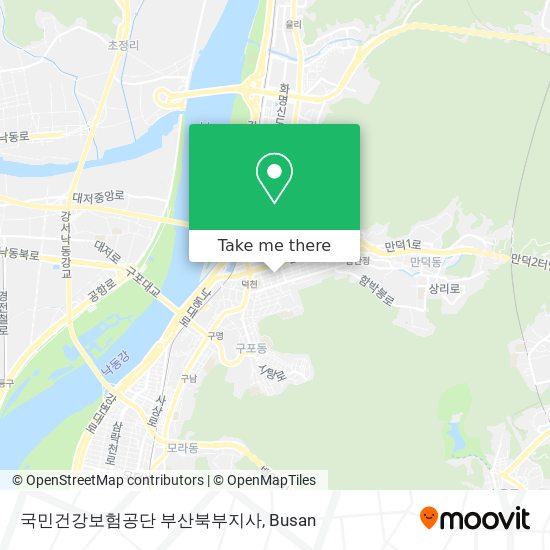 국민건강보험공단 부산북부지사 map