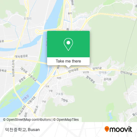 덕천중학교 map