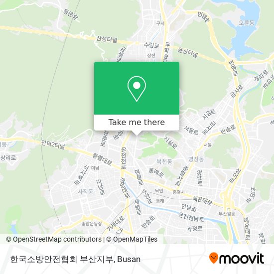 한국소방안전협회 부산지부 map