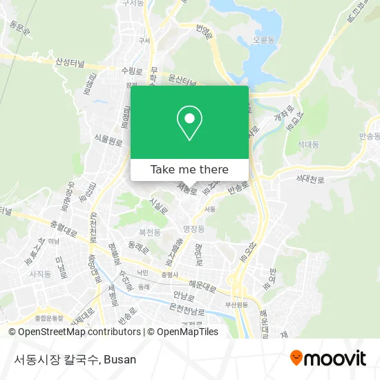 서동시장 칼국수 map