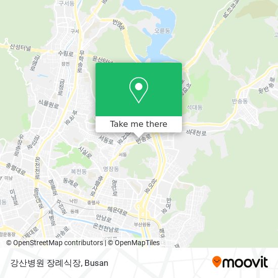 강산병원 장례식장 map