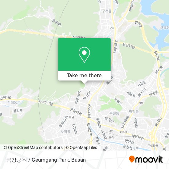 금강공원 / Geumgang Park map