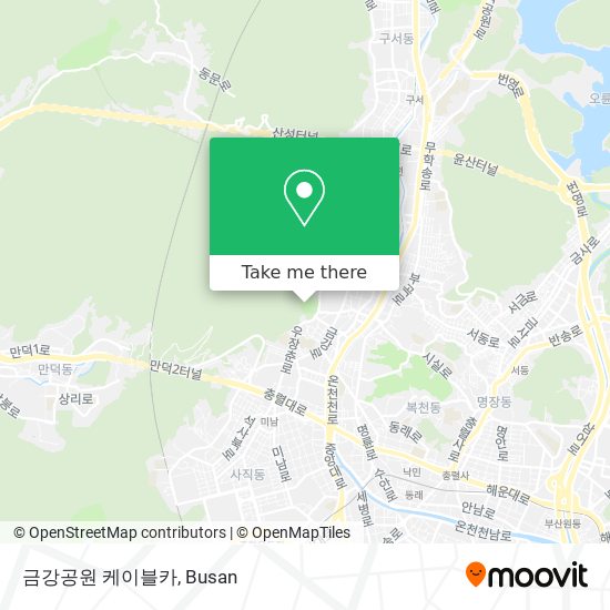금강공원 케이블카 map