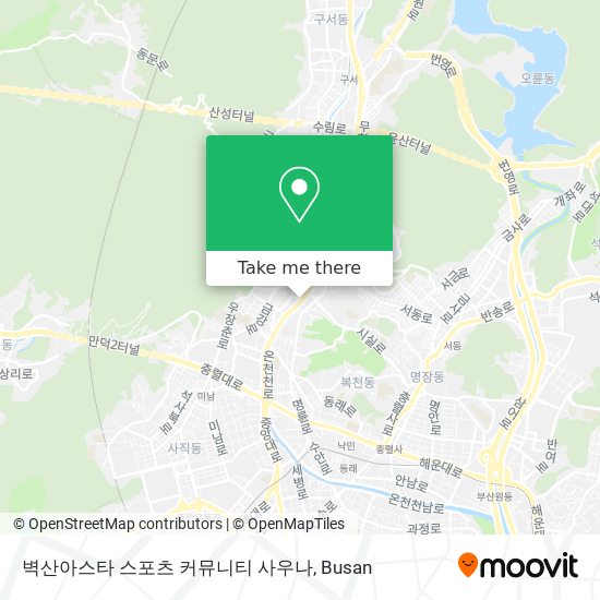 벽산아스타 스포츠 커뮤니티 사우나 map