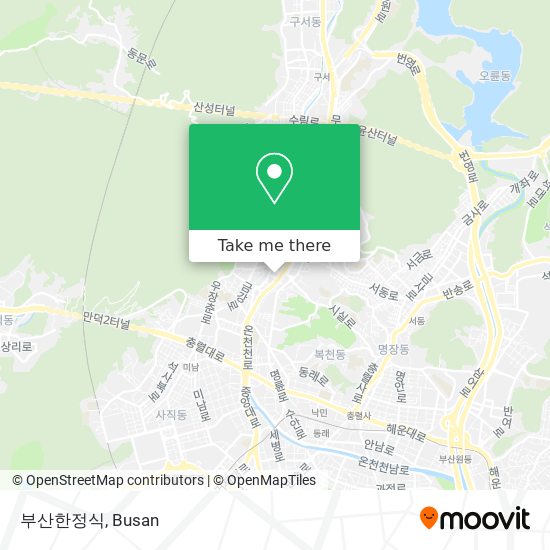 부산한정식 map
