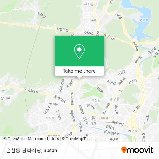 온천동 평화식당 map