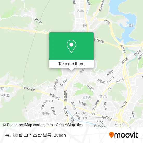 농심호텔 크리스탈 볼룸 map