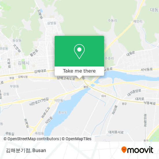 김해분기점 map