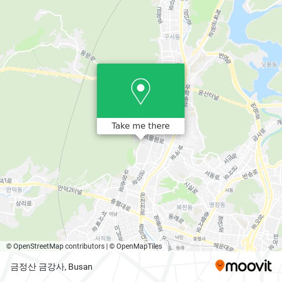 금정산 금강사 map