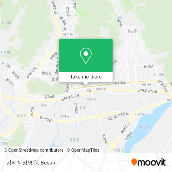 김해삼성병원 map