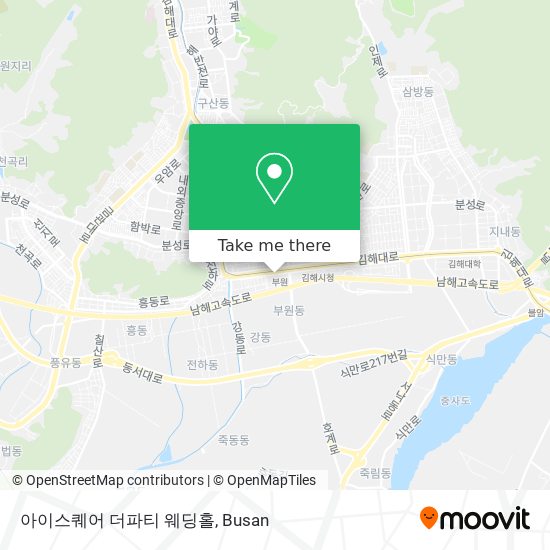 아이스퀘어 더파티 웨딩홀 map