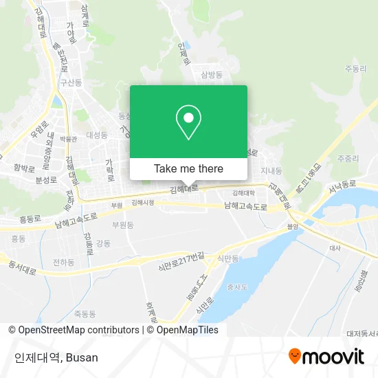 인제대역 map