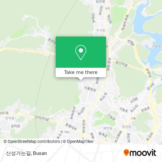 산성가는길 map