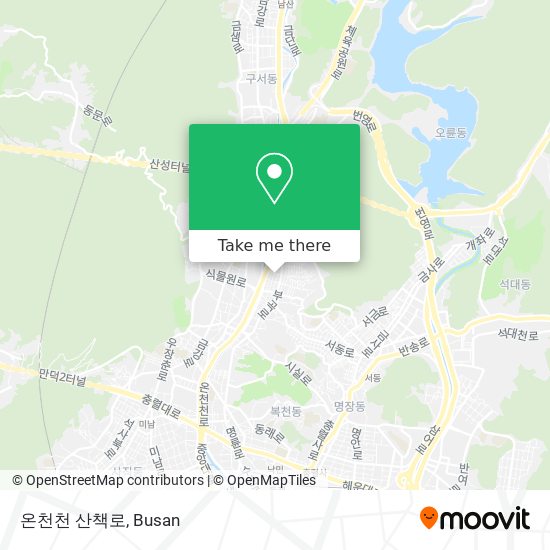 온천천 산책로 map