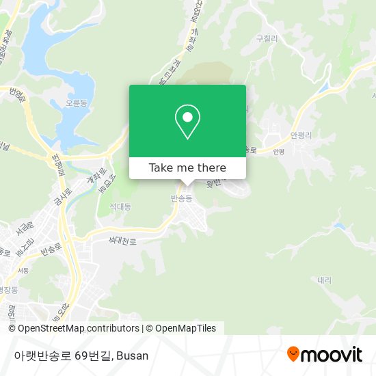 아랫반송로 69번길 map