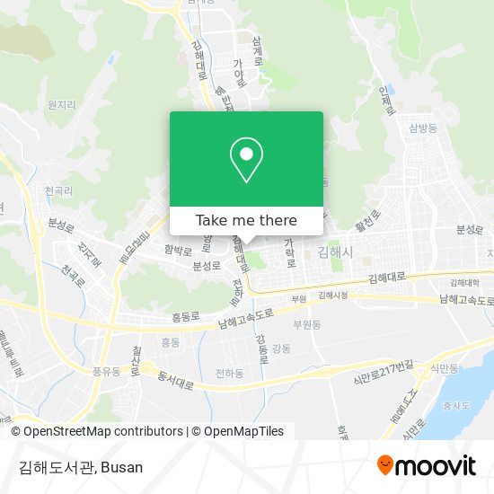 김해도서관 map