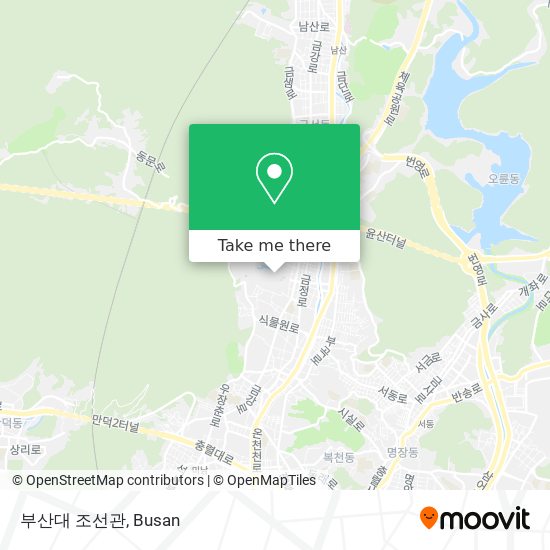 부산대 조선관 map