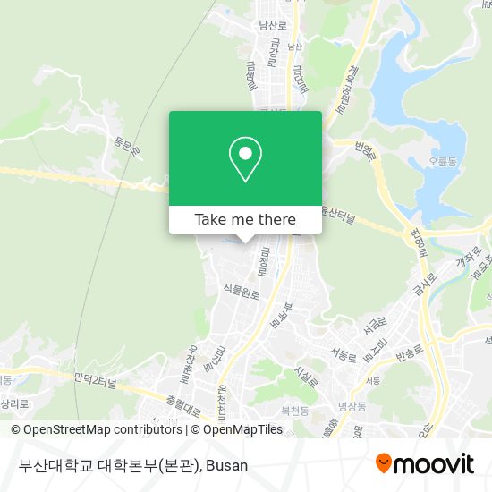 부산대학교 대학본부(본관) map