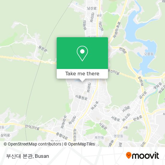 부산대 본관 map