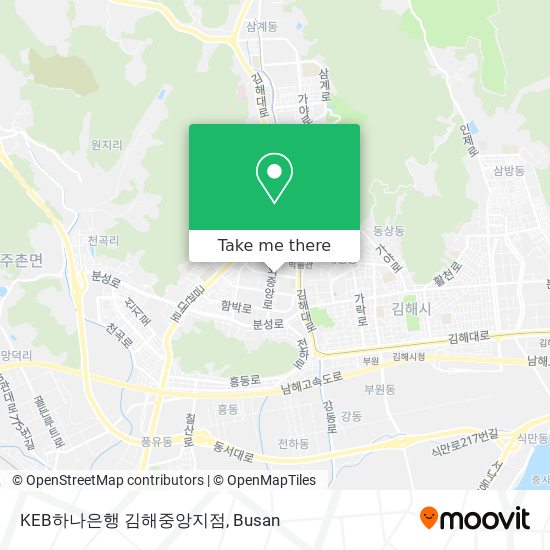 KEB하나은행 김해중앙지점 map