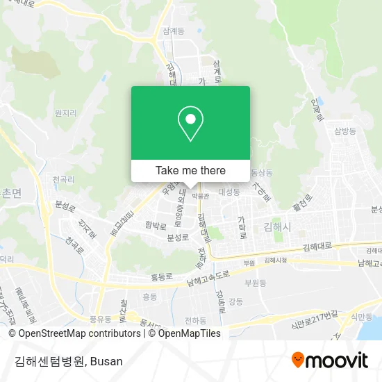김해센텀병원 map