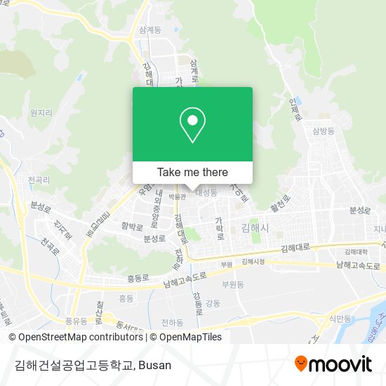 김해건설공업고등학교 map