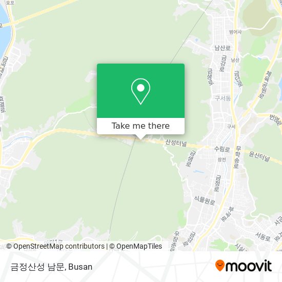 금정산성 남문 map