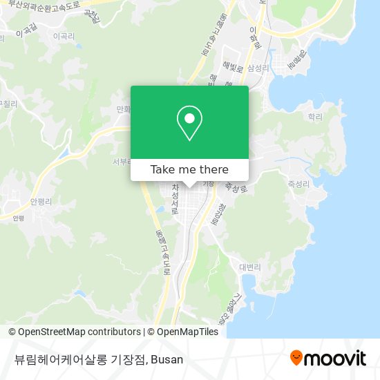 뷰림헤어케어살롱 기장점 map