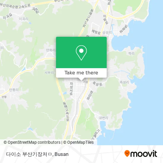 다이소 부산기장저ㅁ map