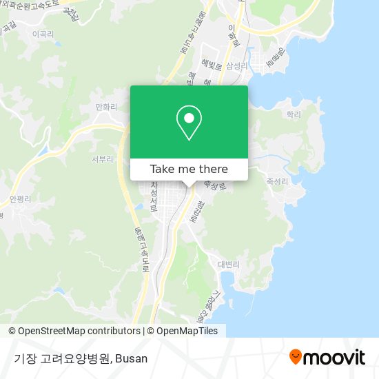 기장 고려요양병원 map