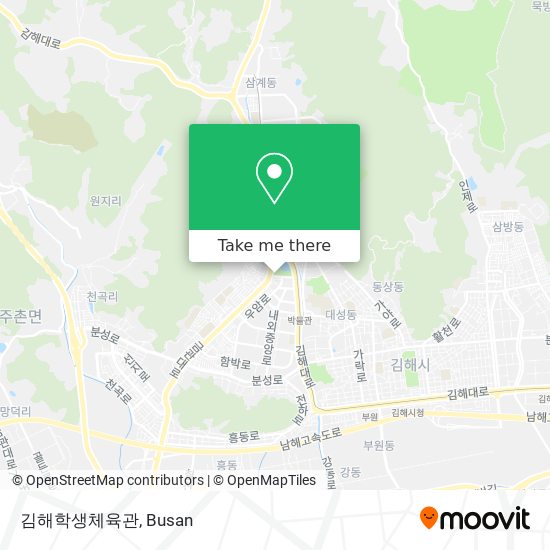 김해학생체육관 map