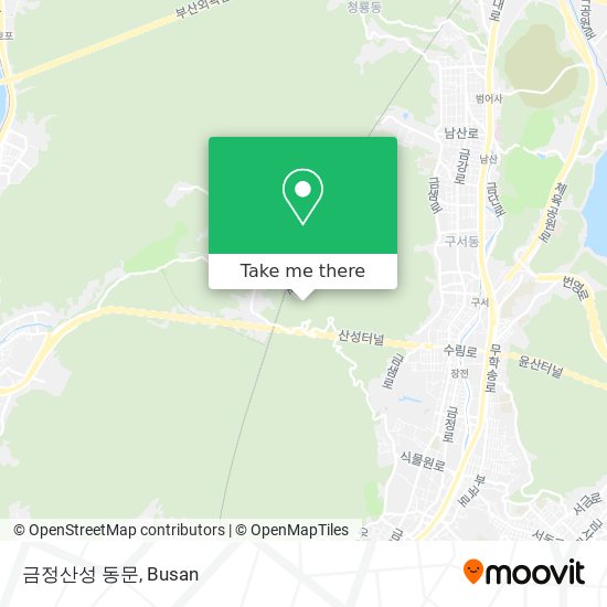 금정산성 동문 map