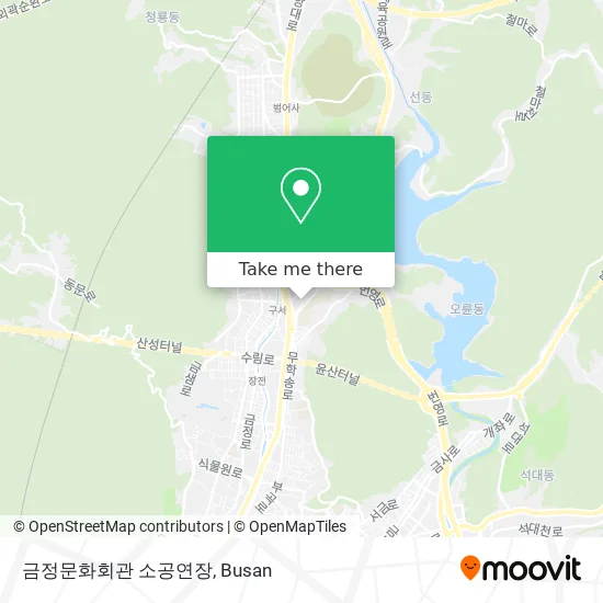 금정문화회관 소공연장 map