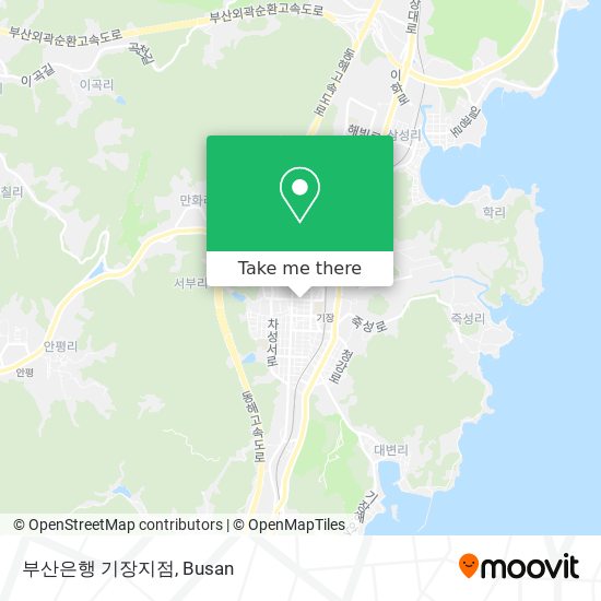 부산은행 기장지점 map