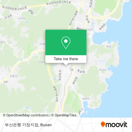 부산은행 기장지점 map