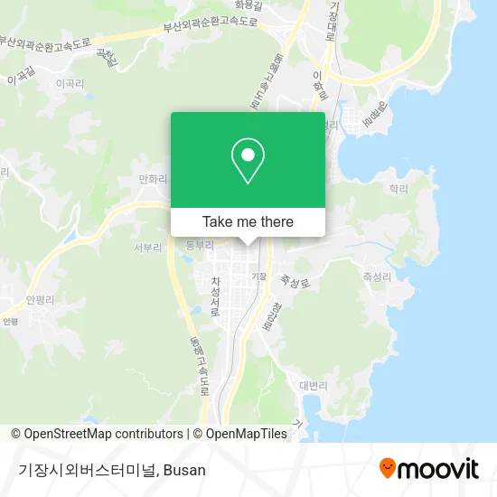 기장시외버스터미널 map