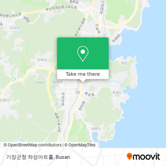 기장군청 차성아트홀 map