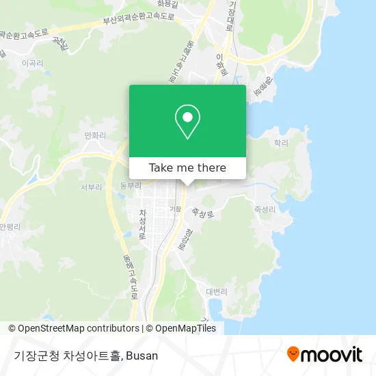 기장군청 차성아트홀 map