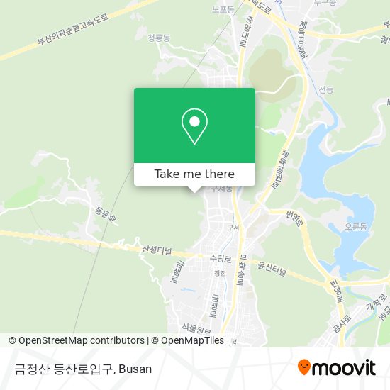 금정산 등산로입구 map