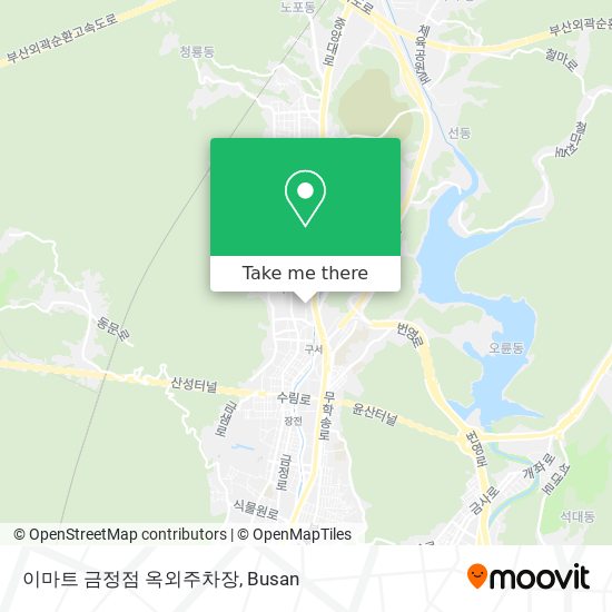 이마트 금정점 옥외주차장 map